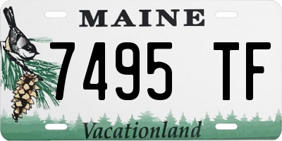 ME license plate 7495TF