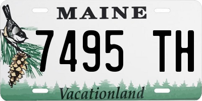 ME license plate 7495TH