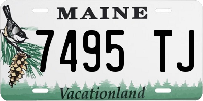 ME license plate 7495TJ