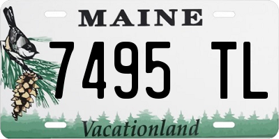 ME license plate 7495TL