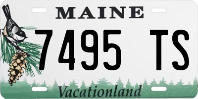 ME license plate 7495TS