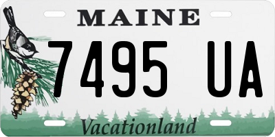 ME license plate 7495UA