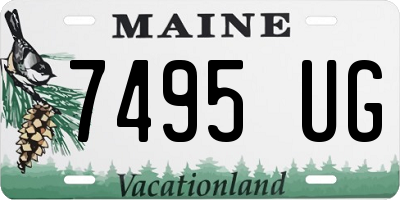 ME license plate 7495UG