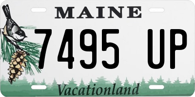 ME license plate 7495UP