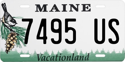 ME license plate 7495US