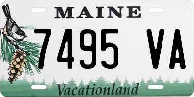 ME license plate 7495VA