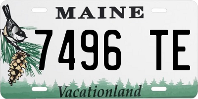 ME license plate 7496TE