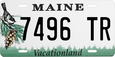 ME license plate 7496TR