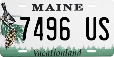 ME license plate 7496US