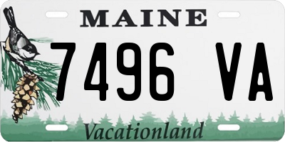 ME license plate 7496VA