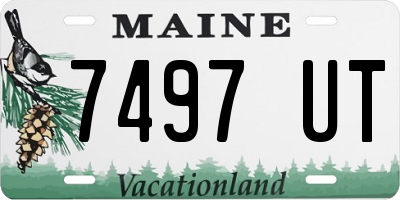 ME license plate 7497UT