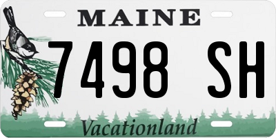 ME license plate 7498SH