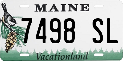 ME license plate 7498SL