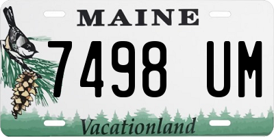ME license plate 7498UM