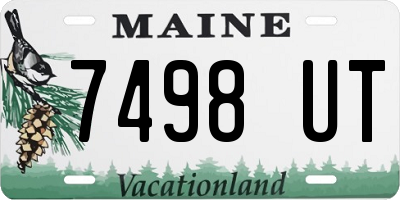 ME license plate 7498UT