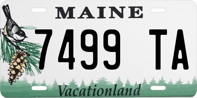 ME license plate 7499TA