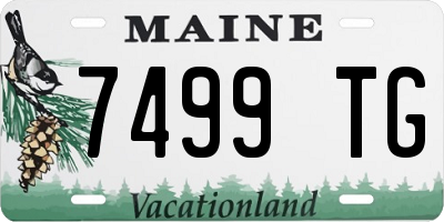 ME license plate 7499TG