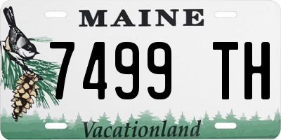 ME license plate 7499TH