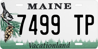 ME license plate 7499TP
