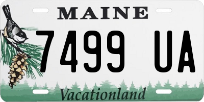 ME license plate 7499UA