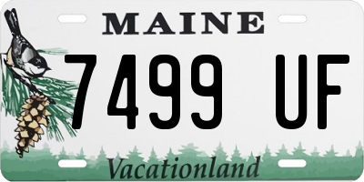 ME license plate 7499UF