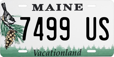 ME license plate 7499US