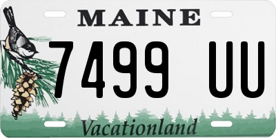 ME license plate 7499UU