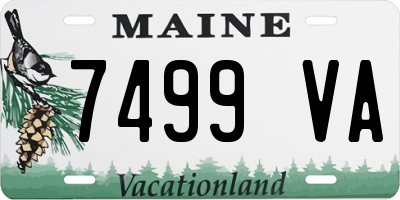 ME license plate 7499VA