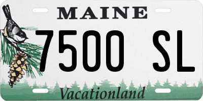 ME license plate 7500SL