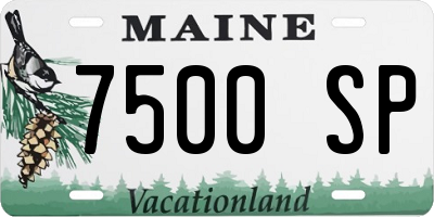 ME license plate 7500SP