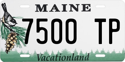 ME license plate 7500TP