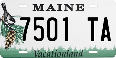 ME license plate 7501TA
