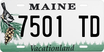 ME license plate 7501TD