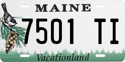 ME license plate 7501TI