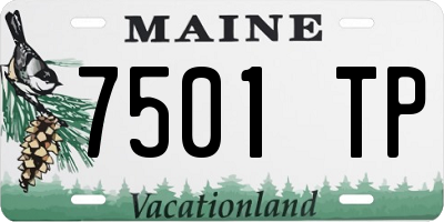 ME license plate 7501TP