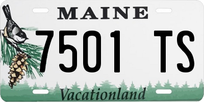 ME license plate 7501TS