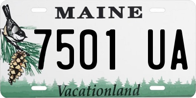 ME license plate 7501UA