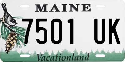 ME license plate 7501UK