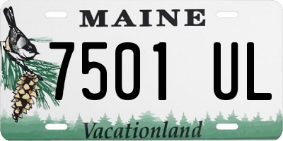 ME license plate 7501UL