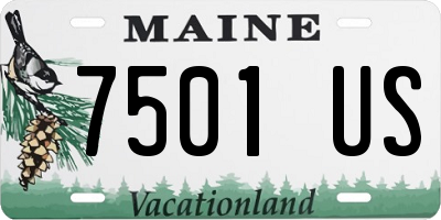 ME license plate 7501US