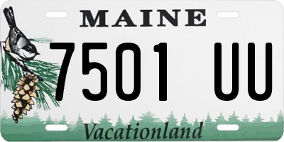 ME license plate 7501UU