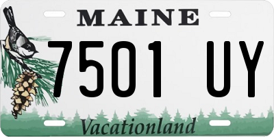 ME license plate 7501UY