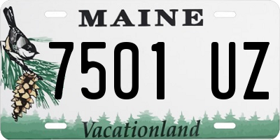 ME license plate 7501UZ