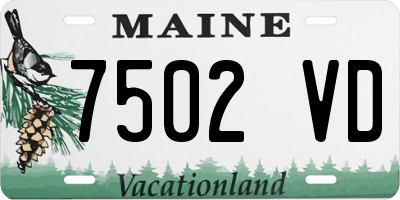 ME license plate 7502VD