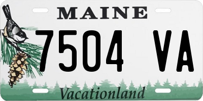 ME license plate 7504VA