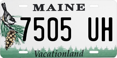ME license plate 7505UH
