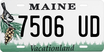 ME license plate 7506UD