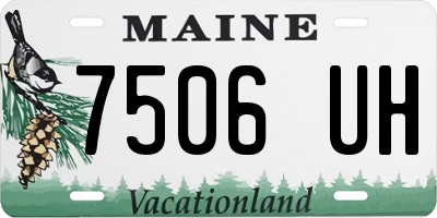ME license plate 7506UH