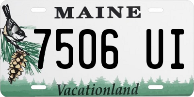 ME license plate 7506UI