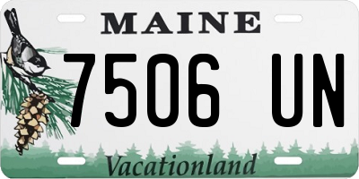 ME license plate 7506UN